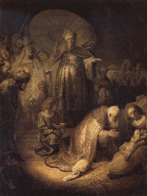 REMBRANDT Harmenszoon van Rijn The Adoration of The Magi Norge oil painting art